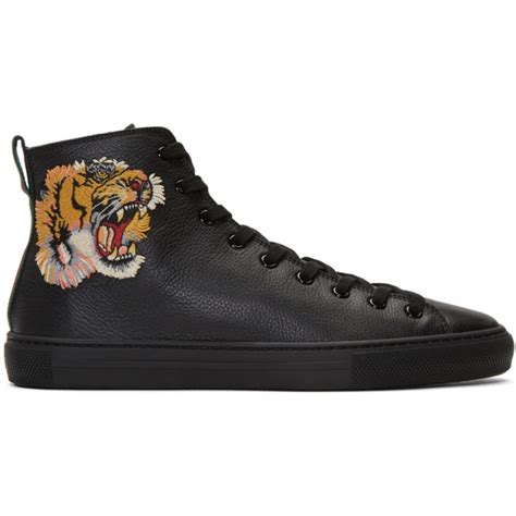 gucci sneakers tiger|Gucci tiger sneakers black.